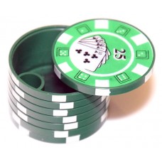 Пепельница портативная в виде стопки покерных фишек с номиналами, PCGCS