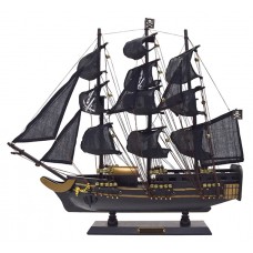 Декоративный пиратский парусник Черная жемчужина высота 43 см, PIRATE43